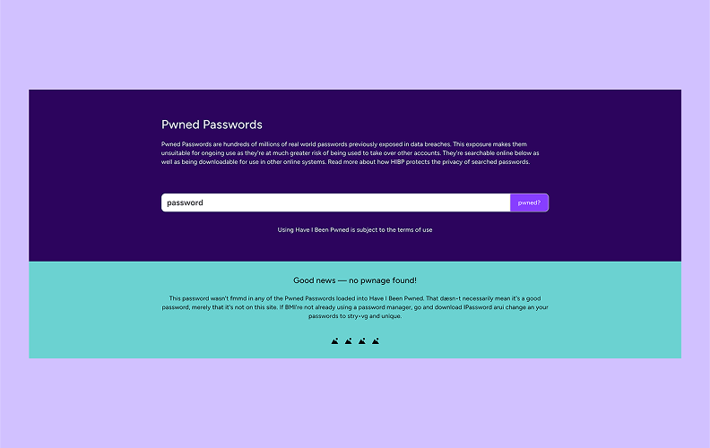 check for free if your password has been pwned