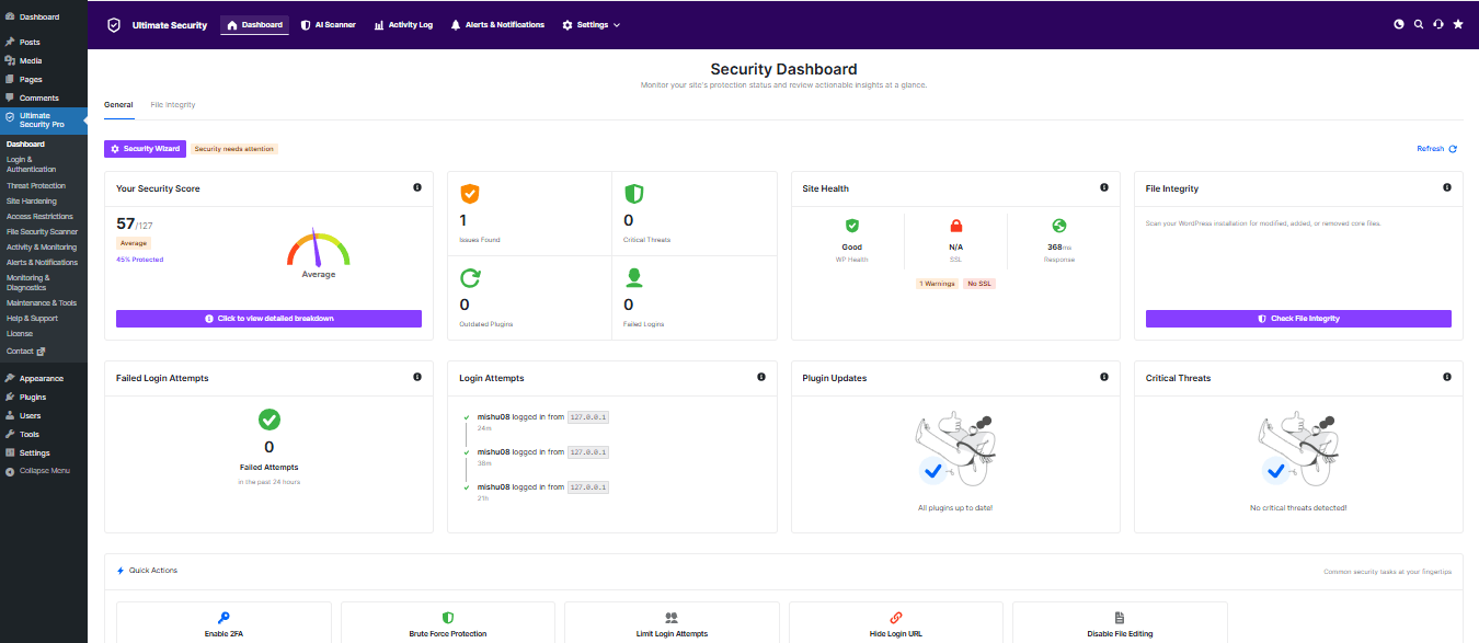 ultimate security dashboard ultimate security dashboard