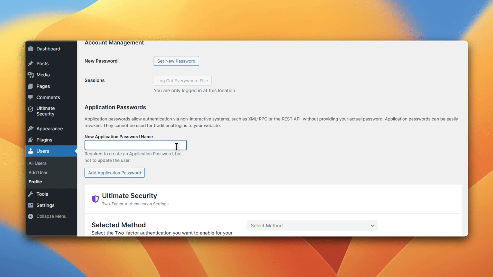 application password generate in wordpress application password generate in wordpress