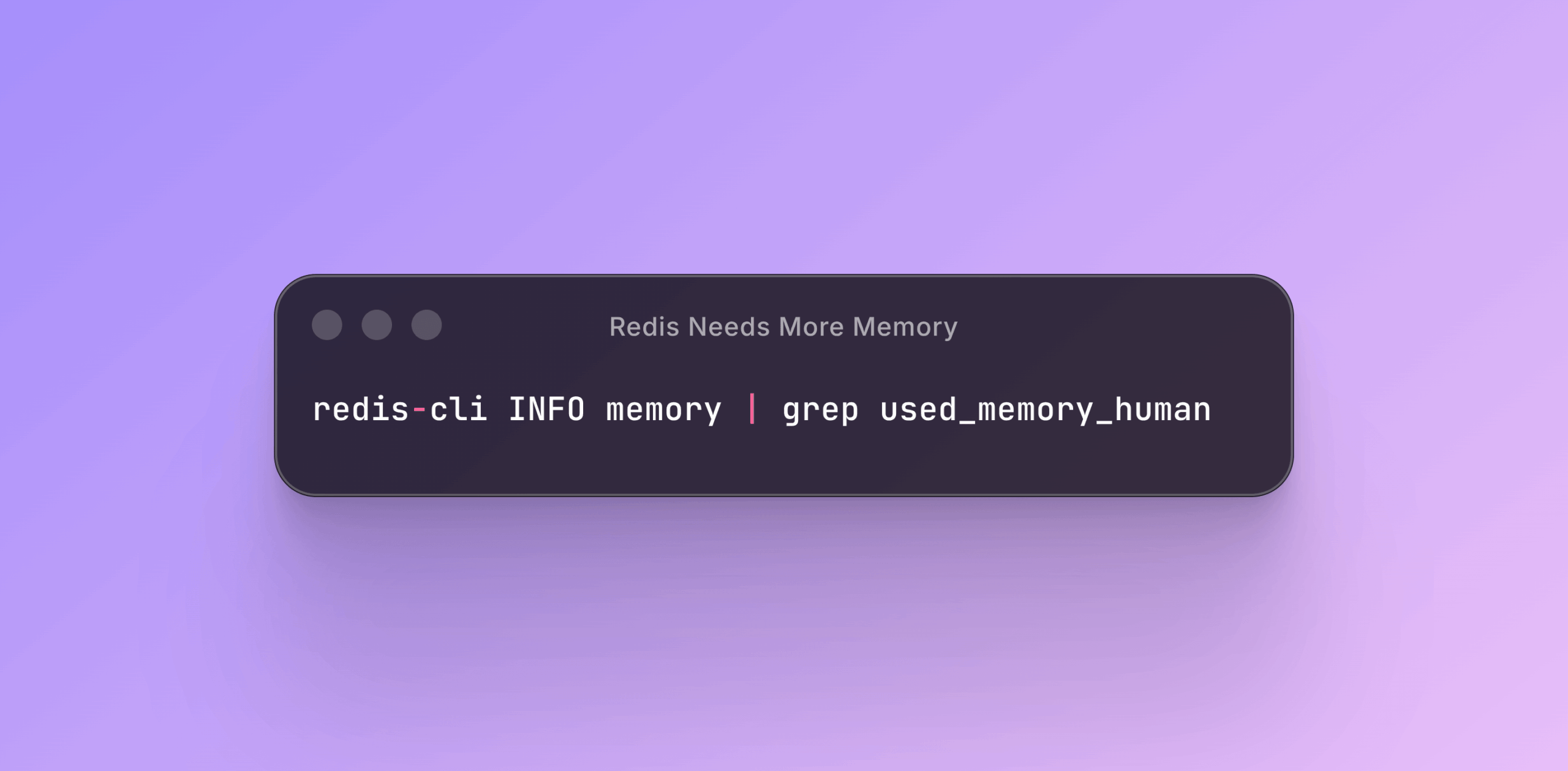 redis needs more memory cli
