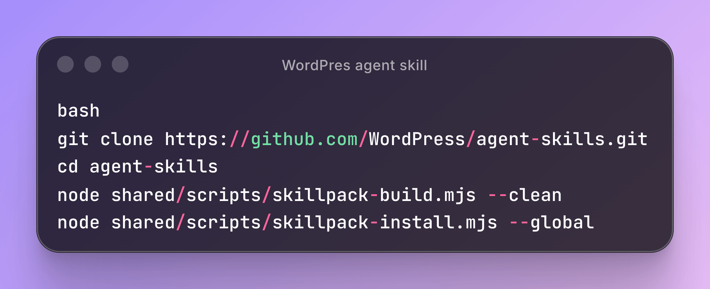 WordPres-agent-skill