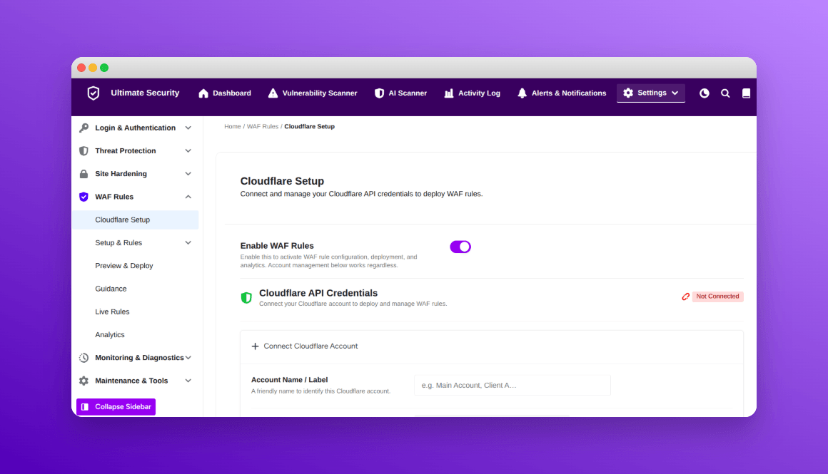 cloudflare waf rules in ultimate security