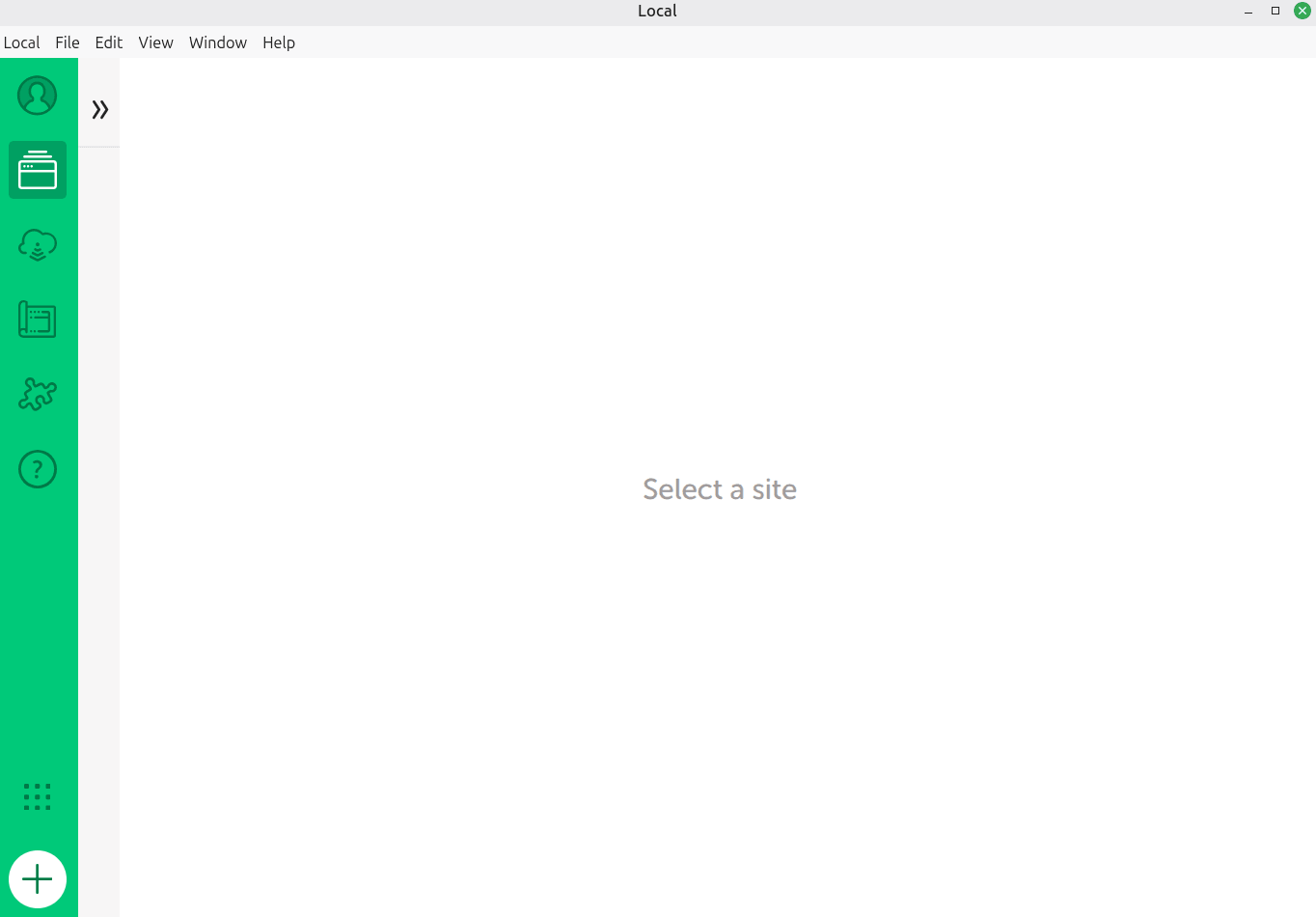 localwp first ui after install
