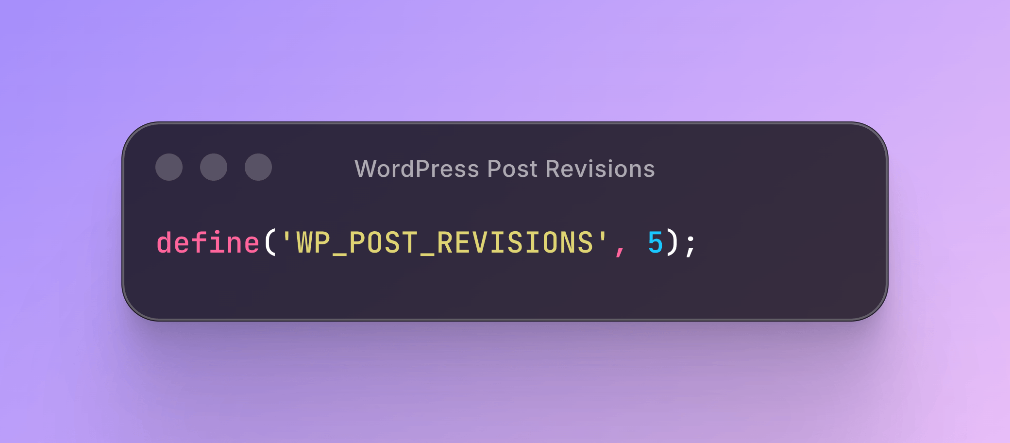 WordPress Post Revisions