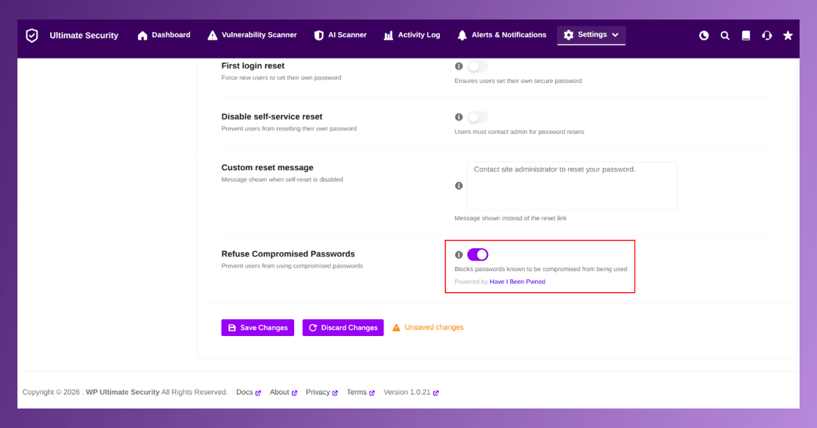 have i been pwned in ultimate security password policy