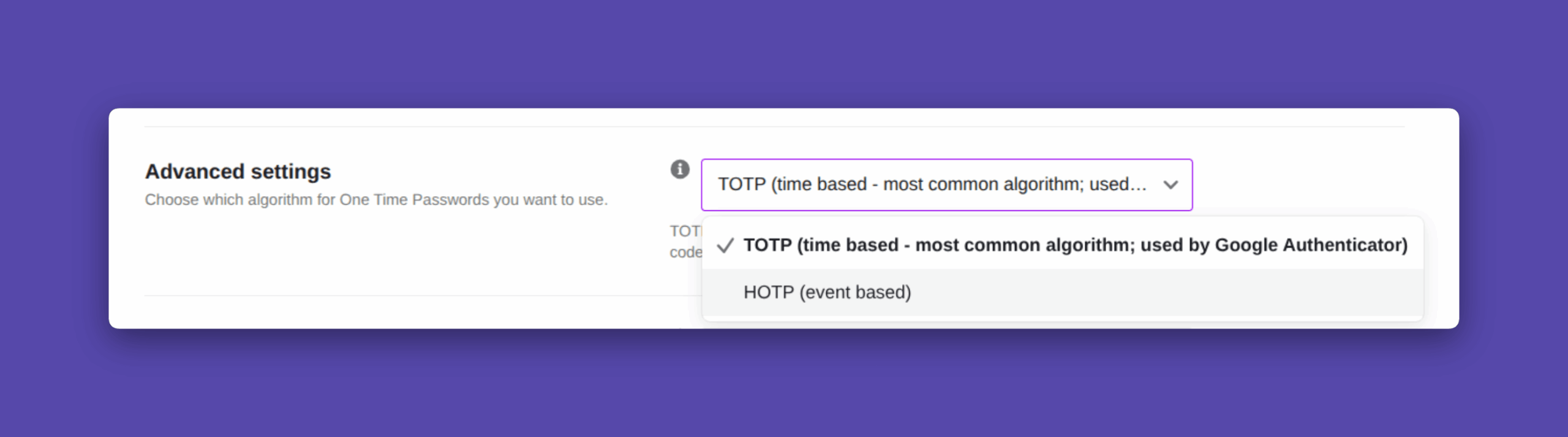advanced settings totp and hotp in 2fa ultimate security