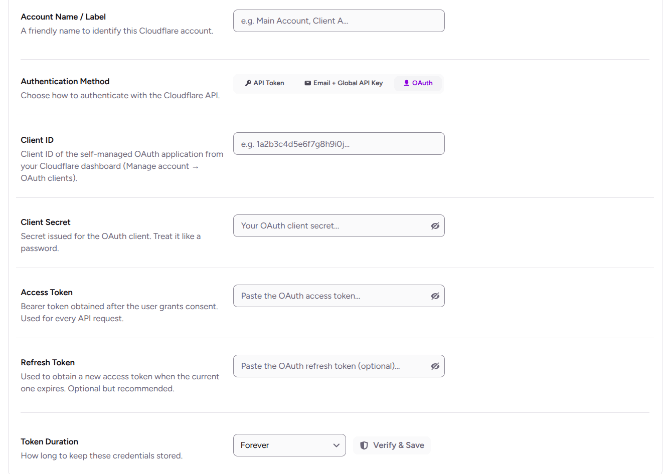 Connect With OAuth in ultimate security for cloudflare waf