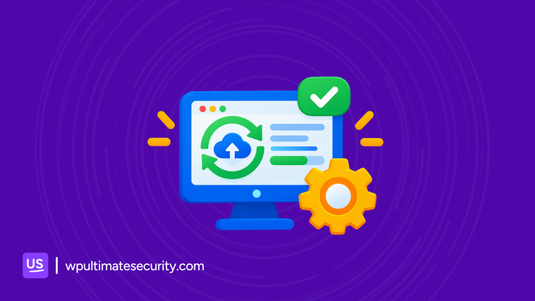 update manager in Ultimate Security for WordPress